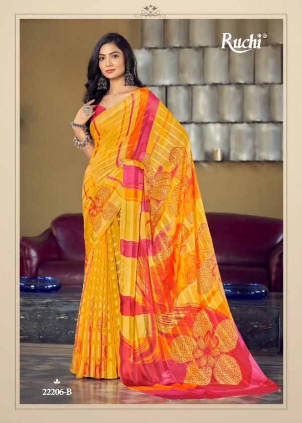 Ruchi Vartika Silk 2nd Casual Wear Satin Silk Saree Collection